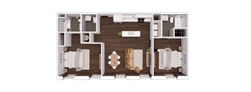 B2.1 Floor Plan at The Mill at Prattville, Alabama