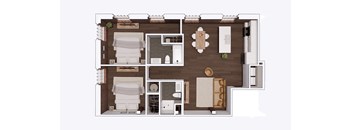 B2.5 Floor Plan at The Mill at Prattville, Alabama