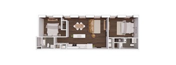B2.6 Floor Plan at The Mill at Prattville, Prattville, AL