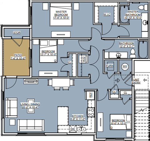 a floor plan of a house