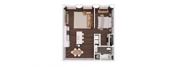 C1.2 Floor Plan at The Mill at Prattville, Prattville, Alabama