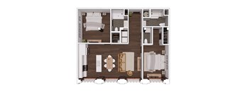 C2.1 Floor Plan at The Mill at Prattville, Alabama, 36067