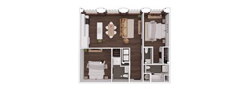 C2.5 Floor Plan at The Mill at Prattville, Prattville, Alabama
