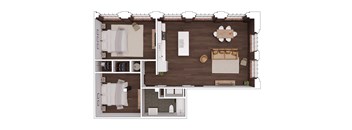 C2.7 Floor Plan at The Mill at Prattville, Prattville, AL, 36067
