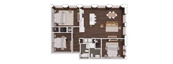 C3.1 Floor Plan at The Mill at Prattville, Prattville, AL
