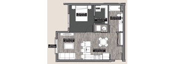 Central Park II: 1 Bedroom (A2)