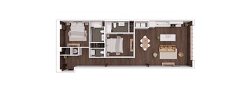 D2.1 Floor Plan at The Mill at Prattville, Prattville, 36067