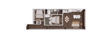 D2.2 Floor Plan at The Mill at Prattville, Prattville, Alabama