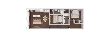 D2.4 Floor Plan at The Mill at Prattville, Prattville, AL, 36067