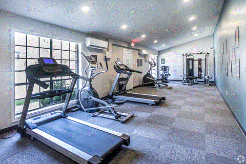 our apartments have a gym with plenty of equipment