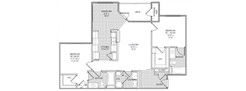 the floor plan of the second level of a 2 story house with a garage