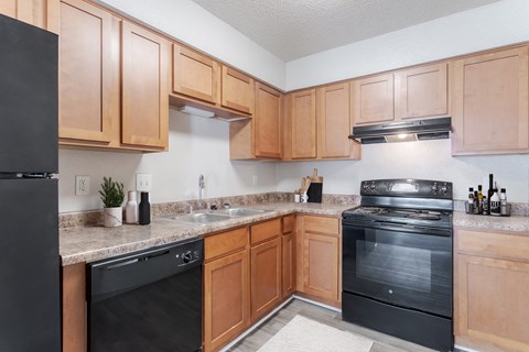 Kitchen with appliances at Hickory Lake, Antioch, 37013