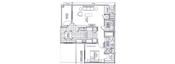 a blueprint of a floor plan of a house