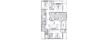 a blueprint of a floor plan of a house