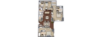 Metropolitan 15 Floor Plan at Metro67, Memphis, Tennessee