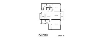 a floor plan of a home with an open floor plan and a bedroom