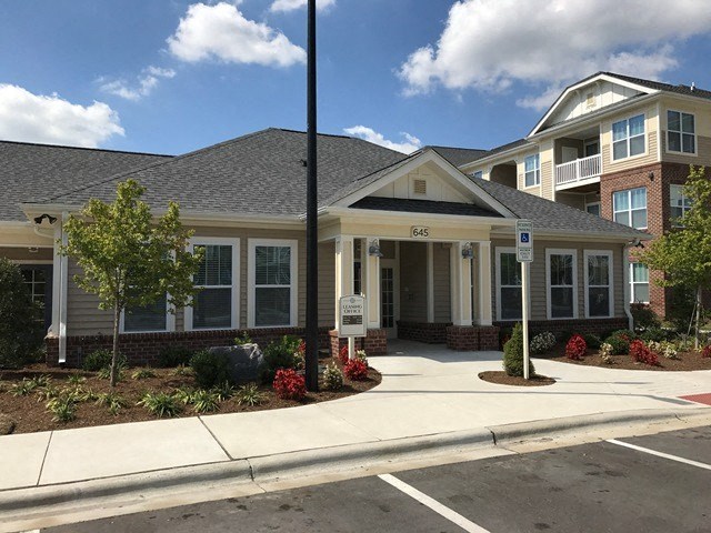 A building with the number 645 on it.