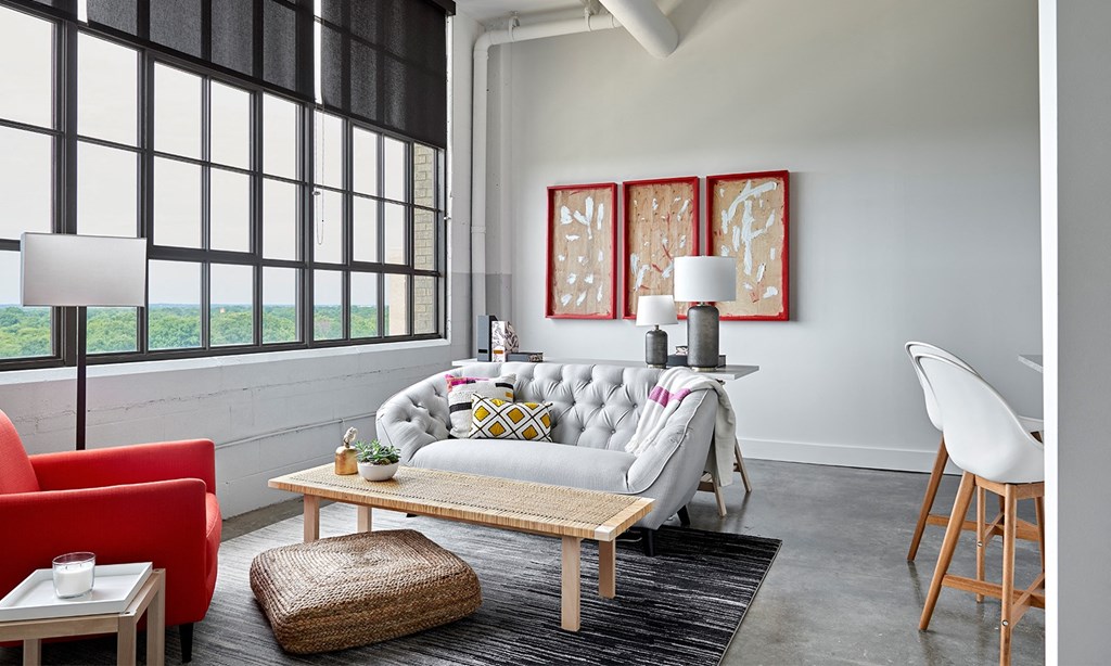 Spacious Living Area at Parcels at Concourse, Memphis, Tennessee