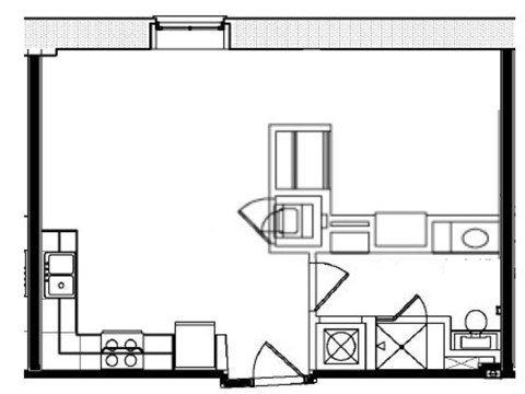 S4 Floor Plan at Lofts at Union Alley, Memphis