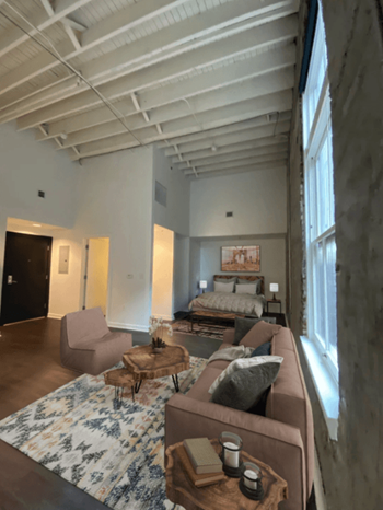 Studio Living Area at Lofts at Union Alley, Memphis, 38103