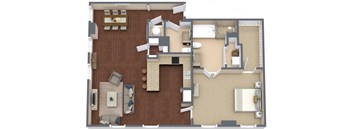 Soho 7 Floor Plan at Metro67, Tennessee, 38103
