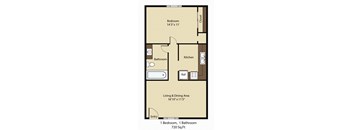 1BR, 1BTH