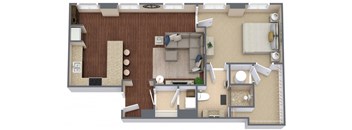 Transit 1 Floor Plan at Metro67, Memphis, TN