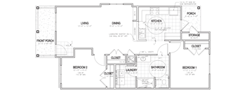 the floor plan of the second floor of a house for sale
