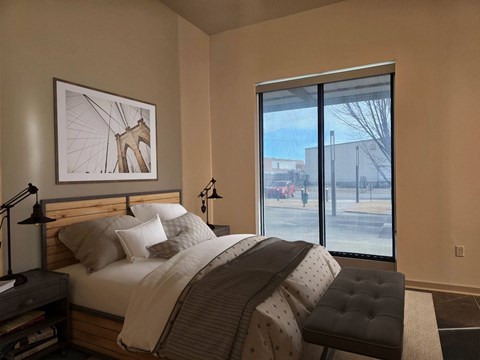Gorgeous Bedroom at South Main Artspace Lofts, Tennessee