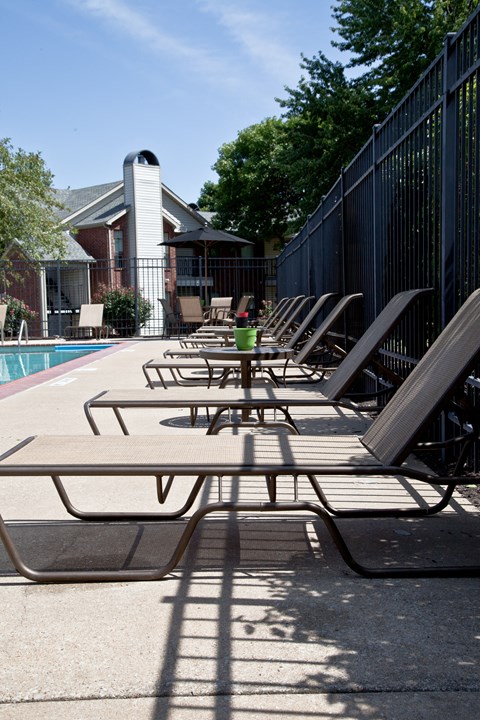 Poolside Relaxing Chairs at Vanderbilt Apartments, St Peters, MO, 63376
