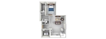 A4 Floor Plan at Parcels at Concourse, Memphis