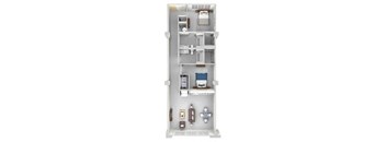 B2 Floor Plan at Parcels at Concourse, Memphis, TN, 38104