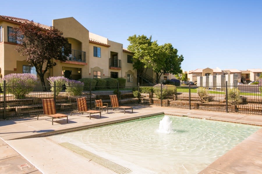 Soak up some sun in the wading pool