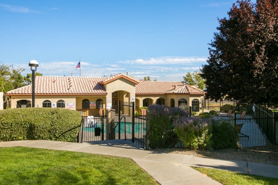 Front gate to our pool deck