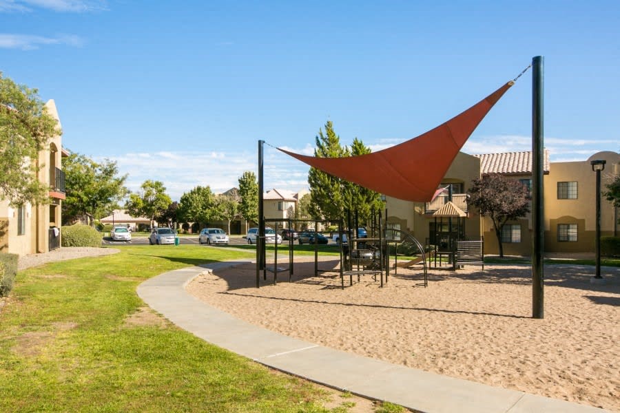 Playground with shade