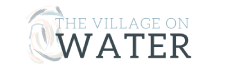 The image shows a logo with the text "The Village on Water".