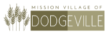 A logo for the Mission Village of Dodgeville.