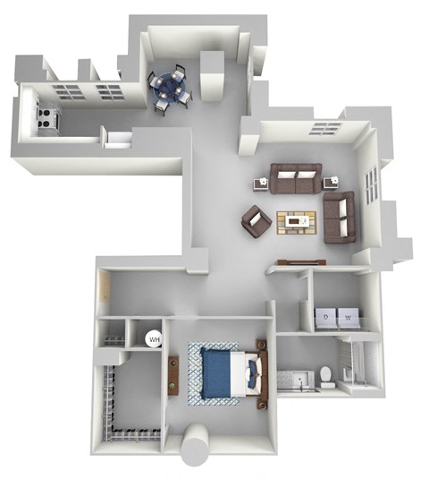 parcels A10 Floor Plan at Parcels at Concourse, Tennessee