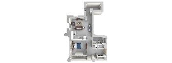 parcels A7 Floor Plan at Parcels at Concourse, Memphis, TN, 38104