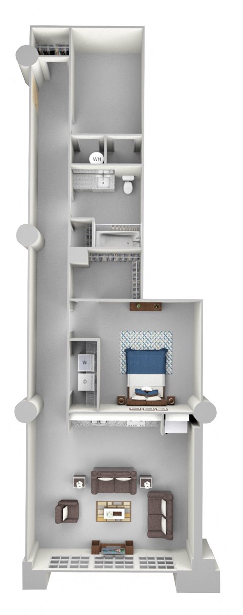 parcels A8 Floor Plan at Parcels at Concourse, Memphis, TN