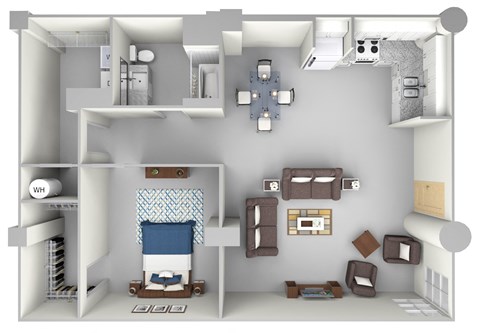 parcels A9 Floor Plan at Parcels at Concourse, Memphis, Tennessee