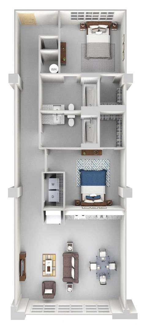 parcels B2 Floor Plan at Parcels at Concourse, Tennessee