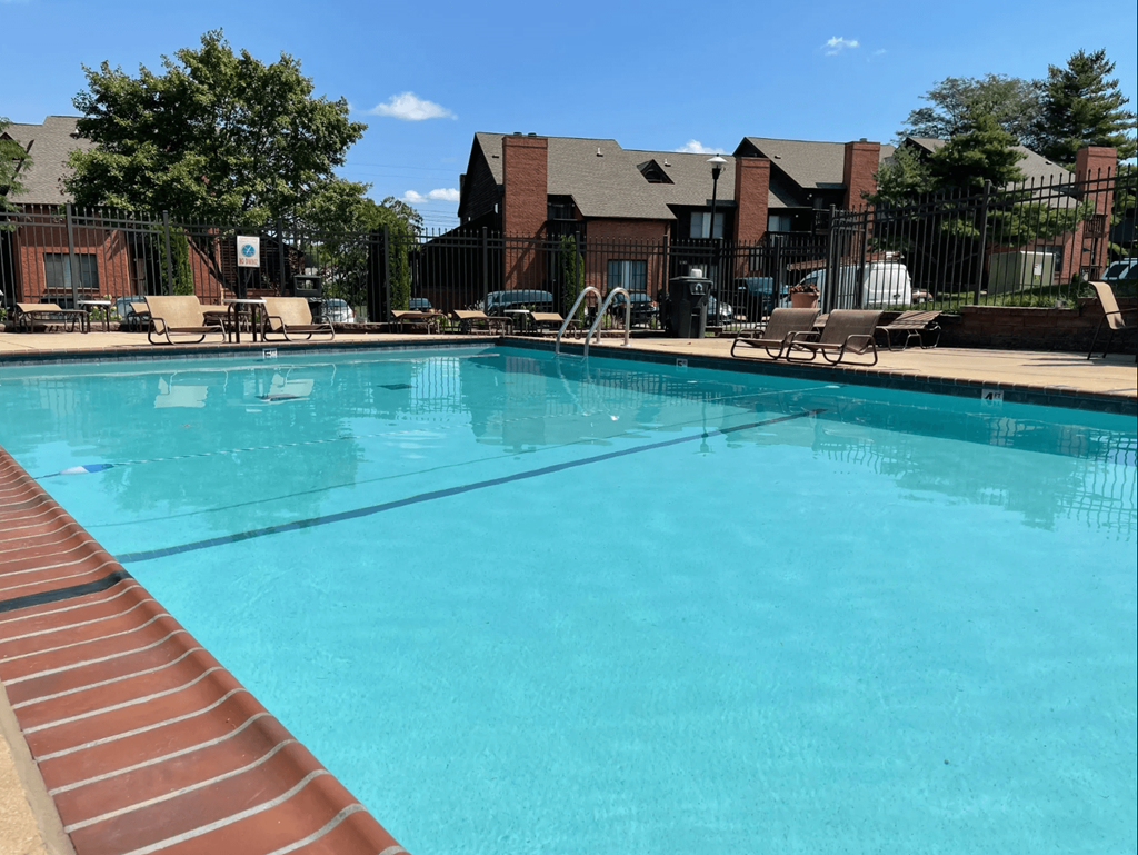 the swimming pool at our apartments