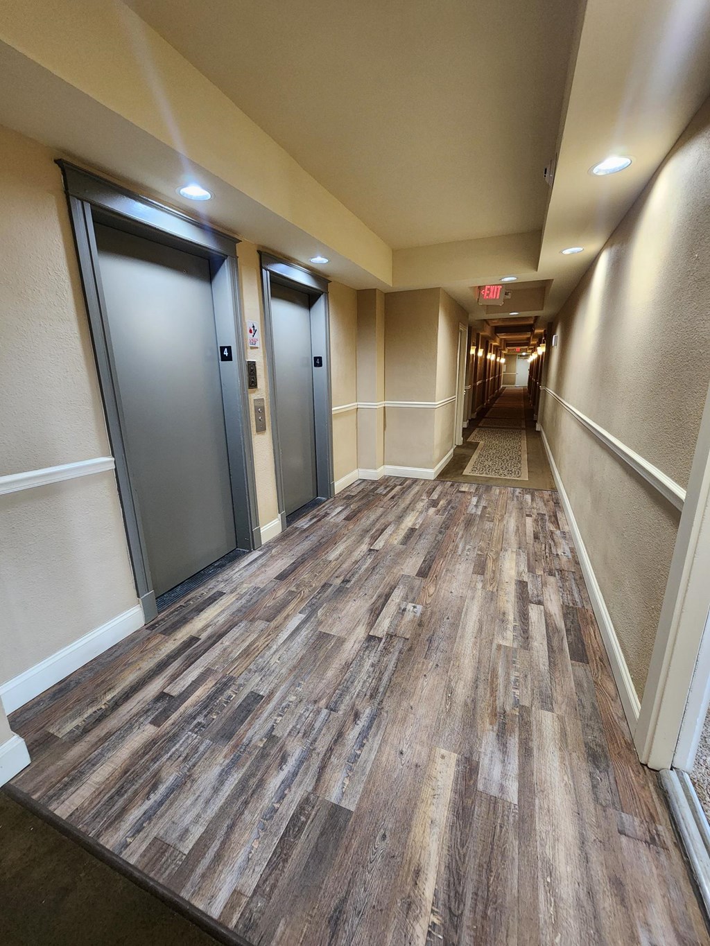 Long Hallway at Convent Gardens Apartments, St. Louis, 63108