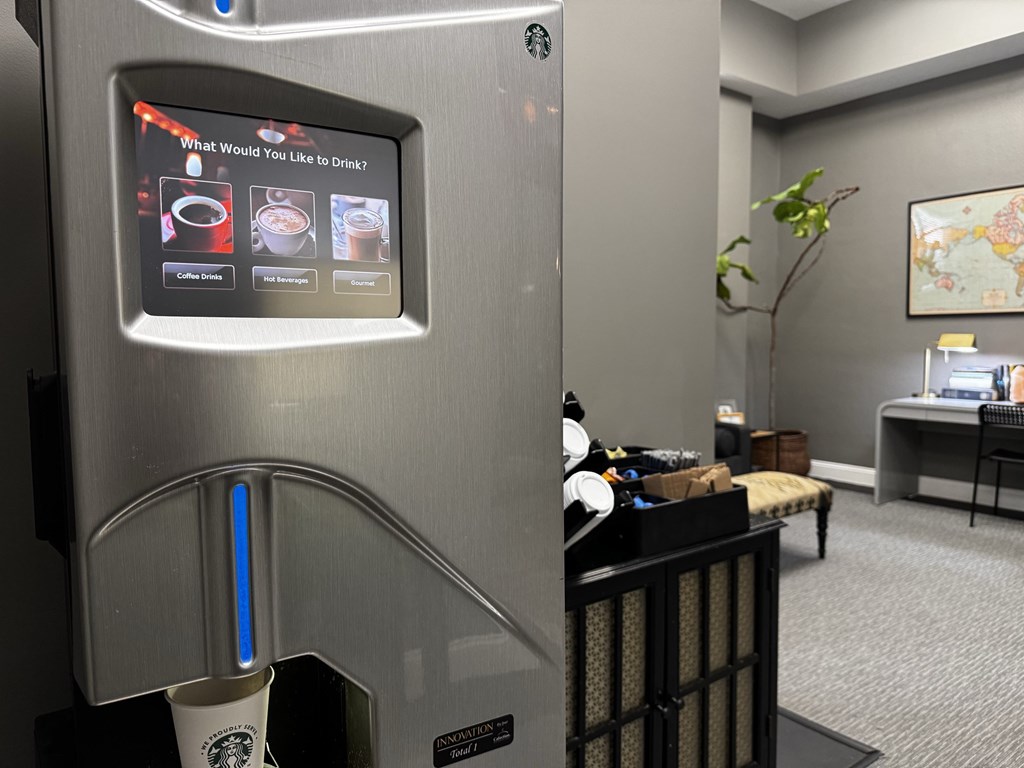 Starbucks Machine at Convent Gardens Apartments, Missouri, 63108