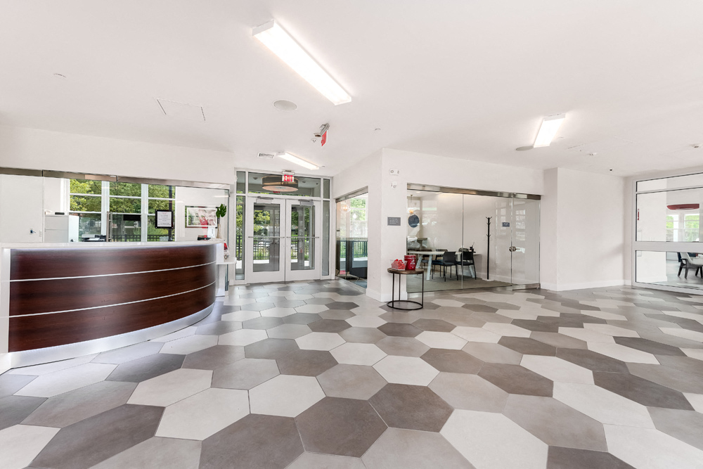Lobby of Station Row Apartments