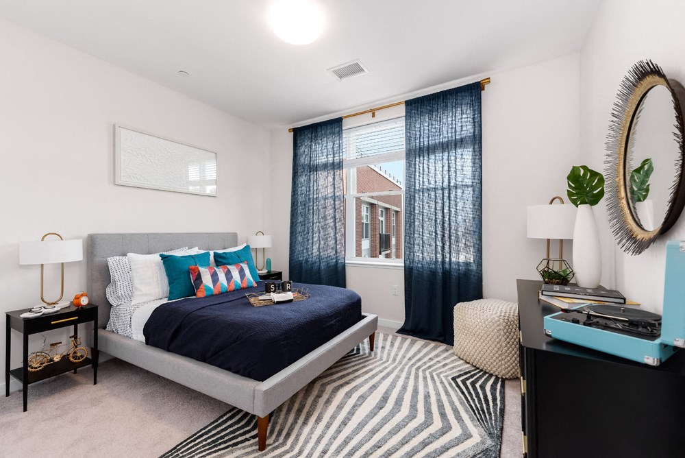 Station row model apartment with carpet