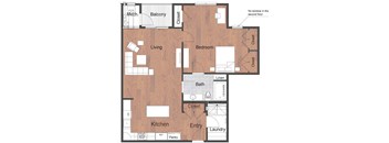 1 Bedroom 1 Bathroom Deluxe Luxury Sto Floor Plan