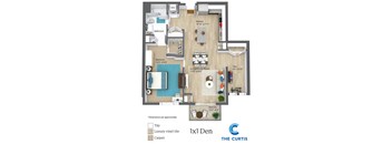 One Bed One Bath With Den The Curtis Apartments in Bellingham