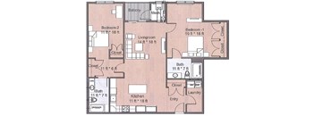 2 Bedroom Luxury Sto Floor Plan